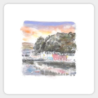 Portree on the Isle of Skye Art Sticker